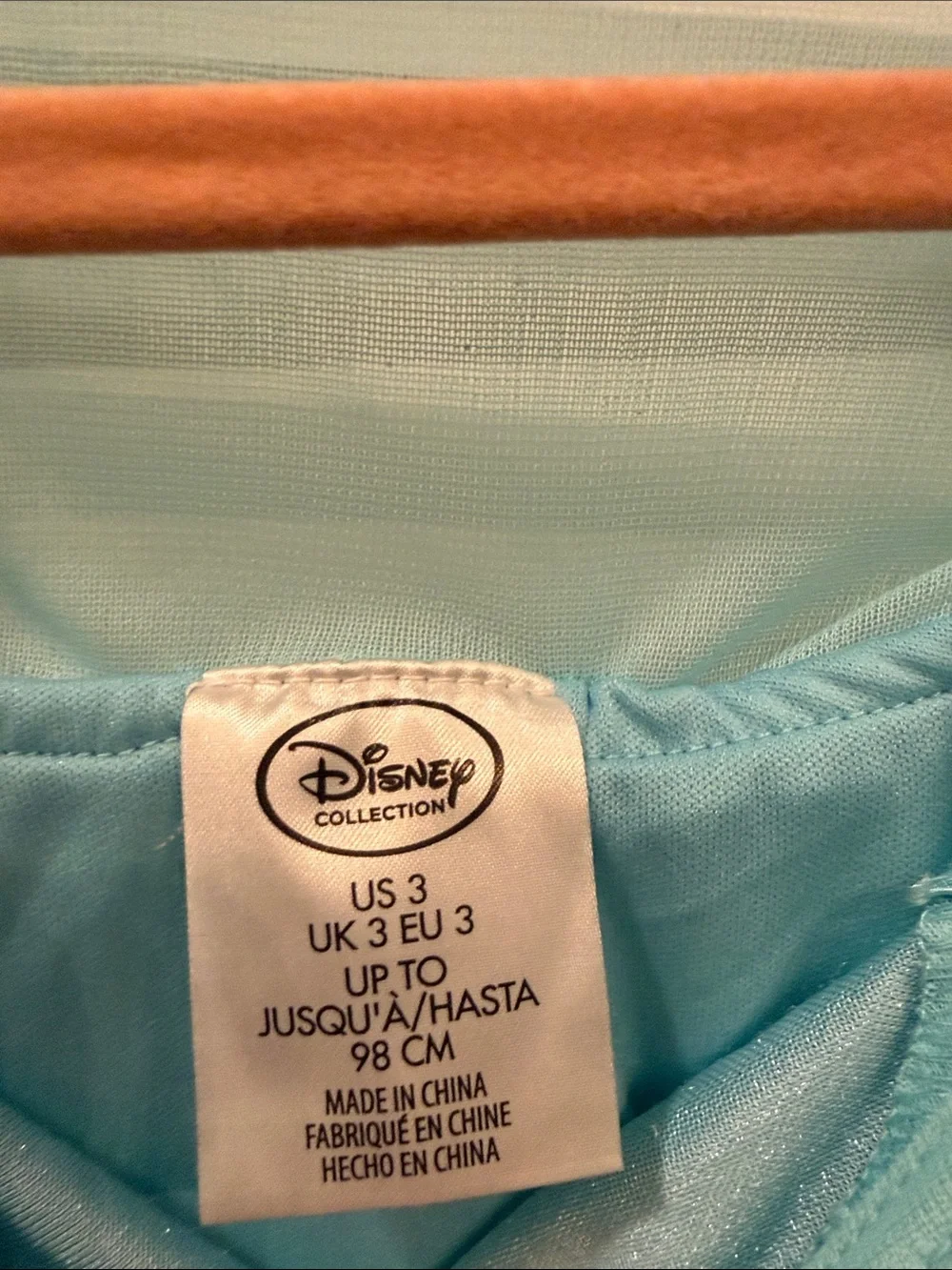 Blue Sparkle Elsa Frozen Princess Costume Dress for Kids size 3